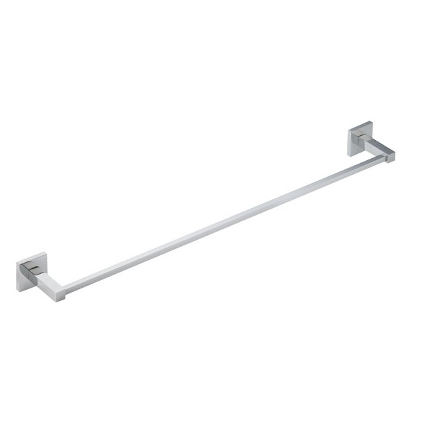 BATH TOWEL RAIL 60CM CHROME CUBE