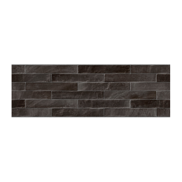 WALL TILE BRICK NEGRO 25X75