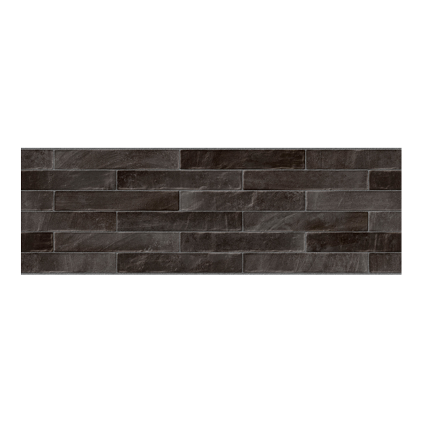 WALL TILE BRICK NEGRO 25X75