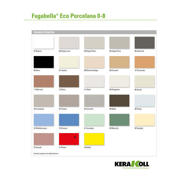 GROUT Fugabella Eco Porcelana 0‑8mm - ROSSO 21